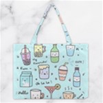 Drinks Cocktails Doodle Coffee Medium Tote Bag
