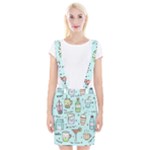 Drinks Cocktails Doodle Coffee Braces Suspender Skirt