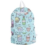 Drinks Cocktails Doodle Coffee Foldable Lightweight Backpack