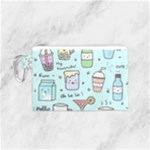 Drinks Cocktails Doodle Coffee Canvas Cosmetic Bag (Small)