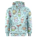 Drinks Cocktails Doodle Coffee Men s Overhead Hoodie