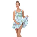Drinks Cocktails Doodle Coffee Inside Out Casual Dress