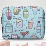 Drinks Cocktails Doodle Coffee Make Up Pouch (Large)