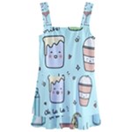 Drinks Cocktails Doodle Coffee Kids  Layered Skirt Swimsuit