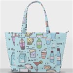 Drinks Cocktails Doodle Coffee Back Pocket Shoulder Bag 