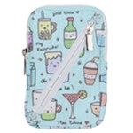 Drinks Cocktails Doodle Coffee Belt Pouch Bag (Large)