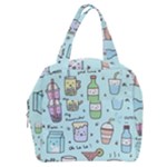 Drinks Cocktails Doodle Coffee Boxy Hand Bag