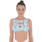 Drinks Cocktails Doodle Coffee Bandaged Up Bikini Top
