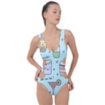 Drinks Cocktails Doodle Coffee Side Cut Out Swimsuit