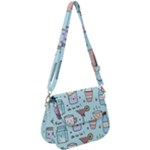 Drinks Cocktails Doodle Coffee Saddle Handbag
