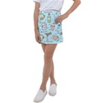 Drinks Cocktails Doodle Coffee Kids  Tennis Skirt