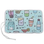 Drinks Cocktails Doodle Coffee Pen Storage Case (L)