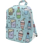 Drinks Cocktails Doodle Coffee Zip Up Backpack