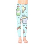 Drinks Cocktails Doodle Coffee Kids  Classic Winter Leggings