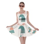 Reindeer Stars Socks Stick Skater Dress