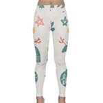 Reindeer Stars Socks Stick Classic Yoga Leggings