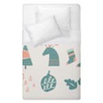Reindeer Stars Socks Stick Duvet Cover (Single Size)