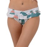 Reindeer Stars Socks Stick Frill Bikini Bottoms