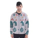 Reindeer Stars Socks Stick Men s Windbreaker