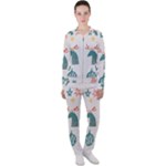 Reindeer Stars Socks Stick Casual Jacket and Pants Set