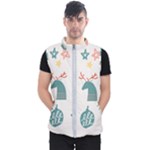 Reindeer Stars Socks Stick Men s Puffer Vest