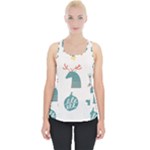 Reindeer Stars Socks Stick Piece Up Tank Top