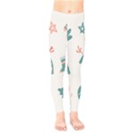 Reindeer Stars Socks Stick Kids  Leggings