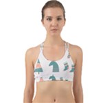 Reindeer Stars Socks Stick Back Web Sports Bra