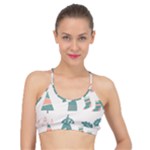 Reindeer Stars Socks Stick Basic Training Sports Bra