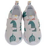 Reindeer Stars Socks Stick Kids  Velcro No Lace Shoes