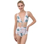 Reindeer Stars Socks Stick Tied Up Two Piece Swimsuit