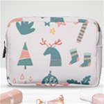 Reindeer Stars Socks Stick Make Up Pouch (Medium)