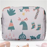 Reindeer Stars Socks Stick Make Up Pouch (Large)