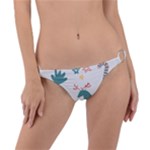 Reindeer Stars Socks Stick Ring Detail Bikini Bottoms