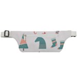 Reindeer Stars Socks Stick Active Waist Bag