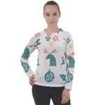 Reindeer Stars Socks Stick Women s Long Sleeve Raglan T-Shirt