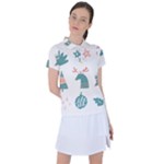Reindeer Stars Socks Stick Women s Polo T-Shirt