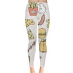 Dinner Meal Food Snack Fast Food Everyday Leggings 