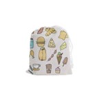 Dinner Meal Food Snack Fast Food Drawstring Pouch (Small)