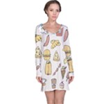 Dinner Meal Food Snack Fast Food Long Sleeve Nightdress