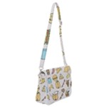 Dinner Meal Food Snack Fast Food Shoulder Bag with Back Zipper
