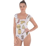 Dinner Meal Food Snack Fast Food Short Sleeve Leotard 