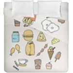 Dinner Meal Food Snack Fast Food Duvet Cover Double Side (King Size)