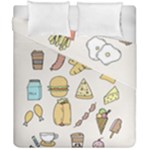 Dinner Meal Food Snack Fast Food Duvet Cover Double Side (California King Size)