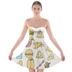 Dinner Meal Food Snack Fast Food Strapless Bra Top Dress
