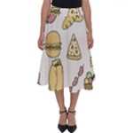 Dinner Meal Food Snack Fast Food Perfect Length Midi Skirt