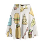 Dinner Meal Food Snack Fast Food High Waist Skirt