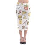 Dinner Meal Food Snack Fast Food Midi Pencil Skirt