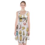 Dinner Meal Food Snack Fast Food Racerback Midi Dress