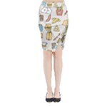 Dinner Meal Food Snack Fast Food Midi Wrap Pencil Skirt
